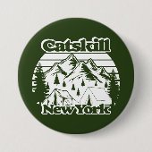 Badge Rond 7,6 Cm Catskill New York (Devant)