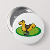 Badge Rond 7,6 Cm Cavalier à ressort de cour de récréation (Devant & derrière)
