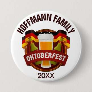 Badge Rond 7,6 Cm Célébration familiale d'Oktoberfest