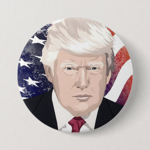 Badge Rond 7,6 Cm Célébrez l'Amérique et le président Trump #30