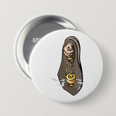 Badge Rond 7,6 Cm Censure catholique de l'encens culte (Devant & derrière)