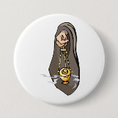 Badge Rond 7,6 Cm Censure catholique de l'encens culte (Devant)