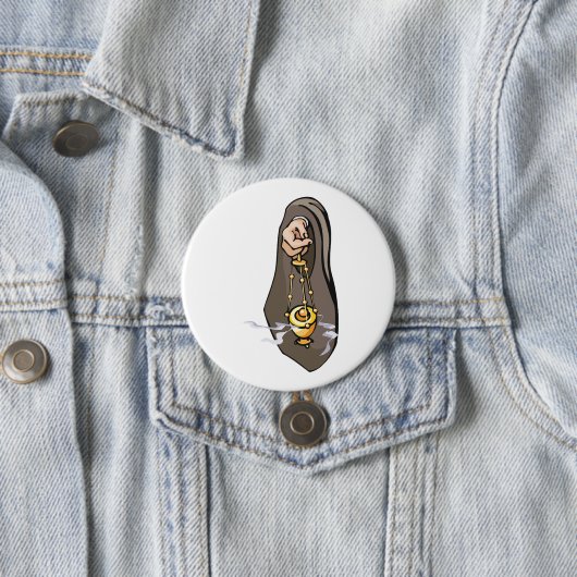 Badge Rond 7,6 Cm Censure catholique de l'encens culte (En situation)