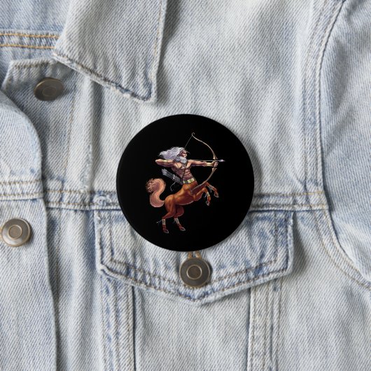 Badge Rond 7,6 Cm Centaure de mythologie grecque (En situation)