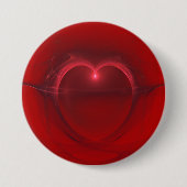 Badge Rond 7,6 Cm Centre Éclairé foncé En Artwork Rouge (Devant)