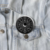 Badge Rond 7,6 Cm Céramique noir (En situation)