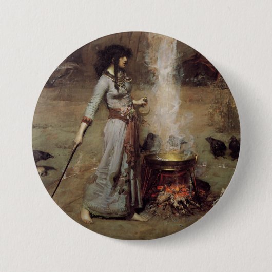 Badge Rond 7,6 Cm Cercle magique (Devant)