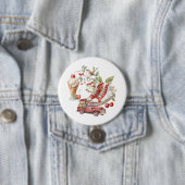 Badge Rond 7,6 Cm Cerises Douces d'Été (En situation)