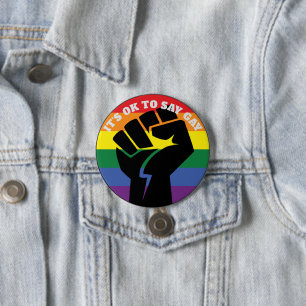 Badge Rond 7,6 Cm C'est bon de dire les droits des gays trans et l'é