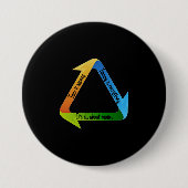 Badge Rond 7,6 Cm C'est de l'argent T-shirt (Devant)