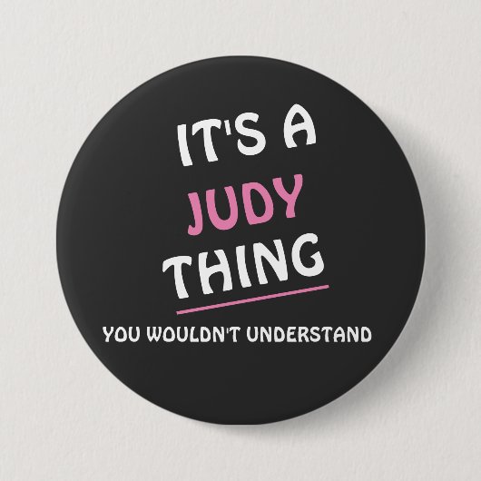 Badge Rond 7,6 Cm C'est Judy (Devant)