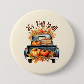 Badge Rond 7,6 Cm C'est l'automne (Devant)