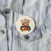Badge Rond 7,6 Cm C'est l'automne (En situation)