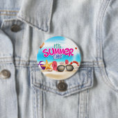 Badge Rond 7,6 Cm C'est l'été (En situation)