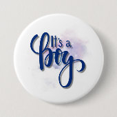 Badge Rond 7,6 Cm C'est un garçon (Devant)