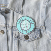 Badge Rond 7,6 Cm C'est un garçon, grand-mère d'être Baby shower But (En situation)
