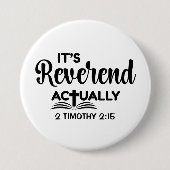 Badge Rond 7,6 Cm C'est vraiment révérend (Devant)
