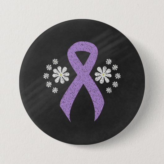 Badge Rond 7,6 Cm Chalkboard Lavender (Devant)