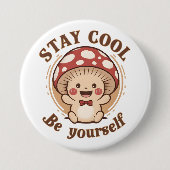 Badge Rond 7,6 Cm Champignons positifs (Devant)
