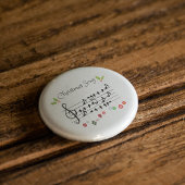 Badge Rond 7,6 Cm Chanson de Noël chant des oiseaux