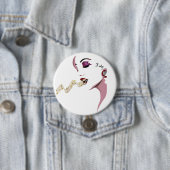 Badge Rond 7,6 Cm chanteur de l'insigne de joie (En situation)