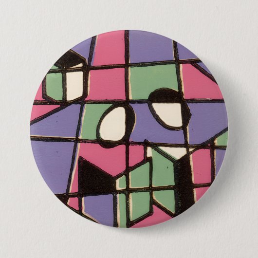 Badge Rond 7,6 Cm Chanteurs de Noël (Devant)