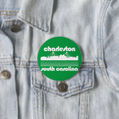 Badge Rond 7,6 Cm Charleston, Caroline du Sud (En situation)