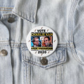 Badge Rond 7,6 Cm Charlie Kam / Arin Vahanian pour le président 2020 (En situation)