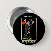 Badge Rond 7,6 Cm charmeur de sorcier (Devant & derrière)