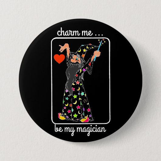 Badge Rond 7,6 Cm charmeur de sorcier (Devant)
