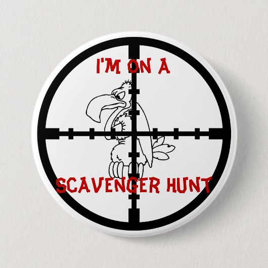 Badge Rond 7,6 Cm Chasse au trésor (Devant)