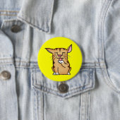 Badge Rond 7,6 Cm Chat Gras (En situation)