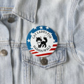 Badge Rond 7,6 Cm Chat Ladies for Harris/Walz Design (En situation)