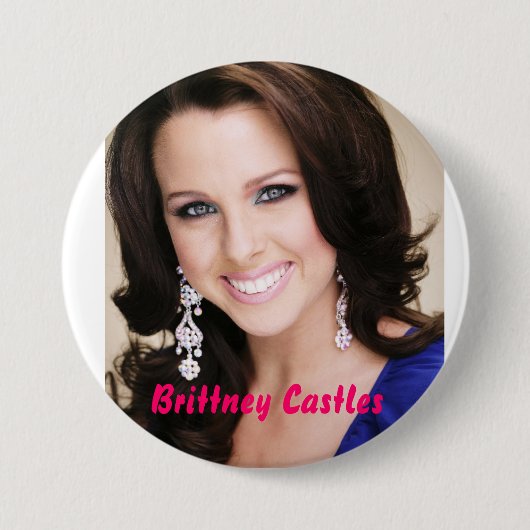 Badge Rond 7,6 Cm Châteaux de Brittney (Devant)