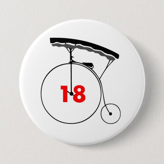 Badge Rond 7,6 Cm Chauffeur de taxi 18 (Devant)