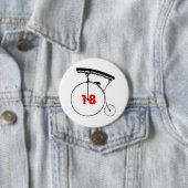 Badge Rond 7,6 Cm Chauffeur de taxi 18 (En situation)