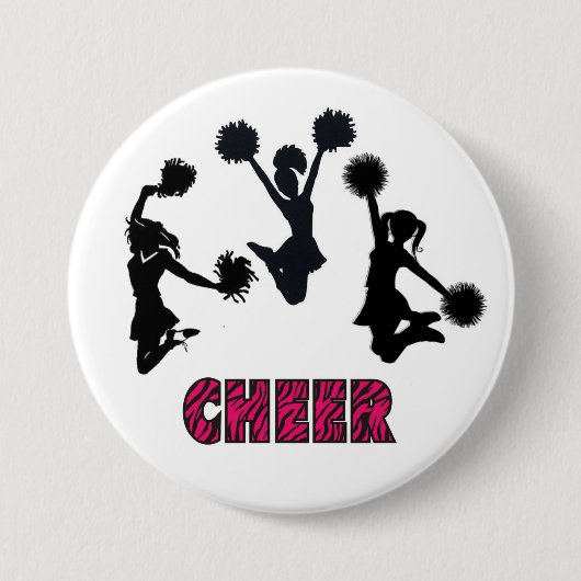 BADGE ROND 7,6 CM CHEERLEADING (Devant)