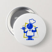 Badge Rond 7,6 Cm Chef (Devant & derrière)