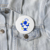 Badge Rond 7,6 Cm Chef (En situation)