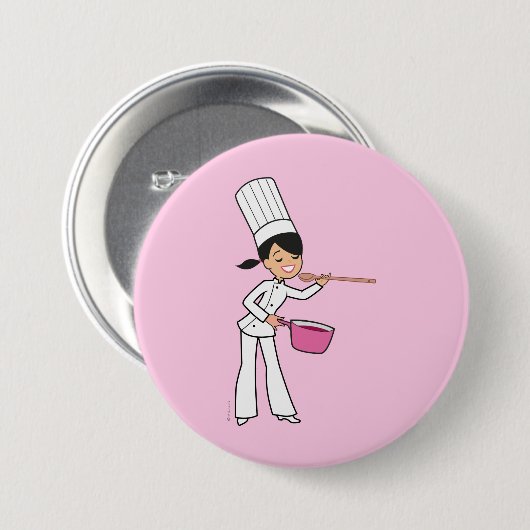 Badge Rond 7,6 Cm Chef (Devant & derrière)