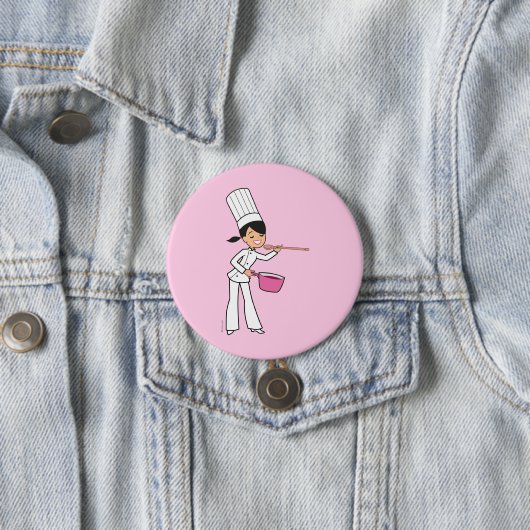 Badge Rond 7,6 Cm Chef (En situation)