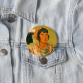 Badge Rond 7,6 Cm Chef de Seminole, Osceloa (En situation)