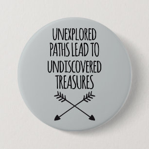 Badge Rond 7,6 Cm Chemins encore inconnus