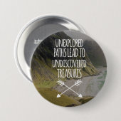 Badge Rond 7,6 Cm Chemins encore inconnus (Devant & derrière)