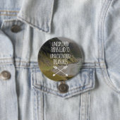 Badge Rond 7,6 Cm Chemins encore inconnus (En situation)