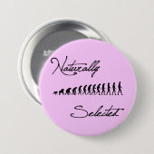 Badge Rond 7,6 Cm Chemise naturellement choisie d'évolution (Devant & derrière)