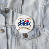 Badge Rond 7,6 Cm Cheney '24 (En situation)