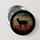 Badge Rond 7,6 Cm CHÈQUE RETRO vintage (Devant & derrière)