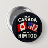 Badge Rond 7,6 Cm Cher Canada (Devant & derrière)