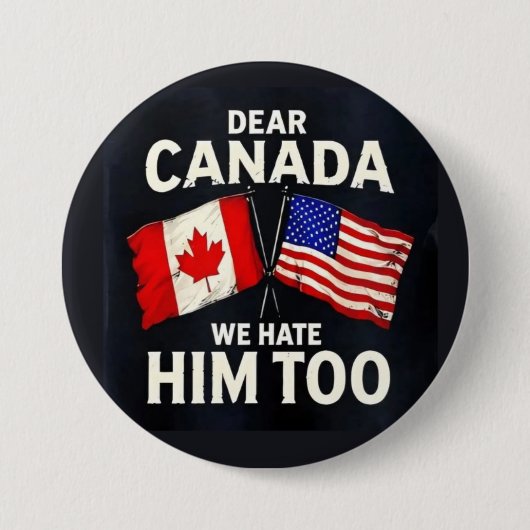 Badge Rond 7,6 Cm Cher Canada (Devant)